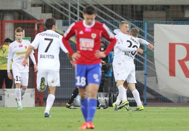 Football. T-Mobile Ekstraklasa. Piast Gliwice - Jagiellonia Bialystok. 04.11.2013