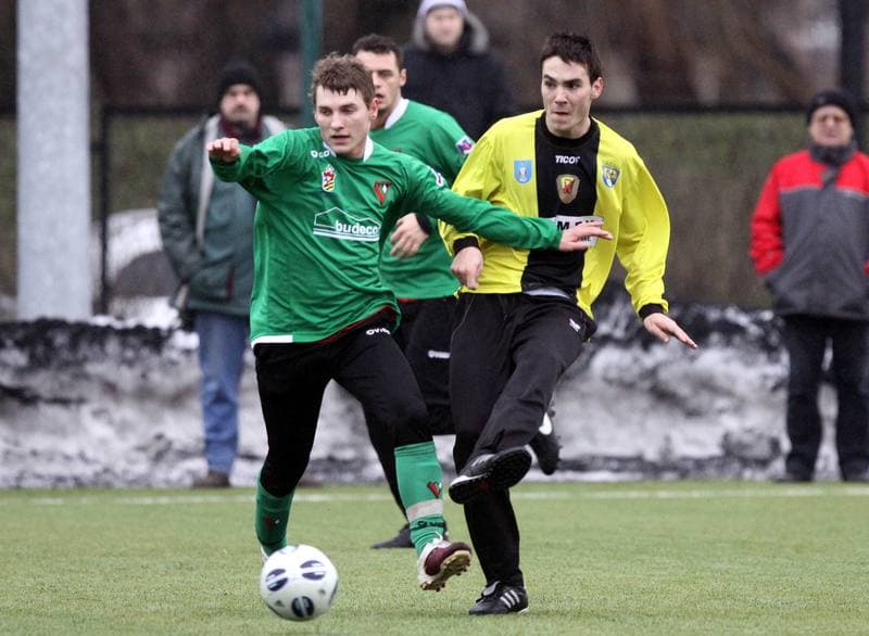 Football. Sparing. Zaglebie Sosnowiec - Ruch Radzionkow. 15.01.2011