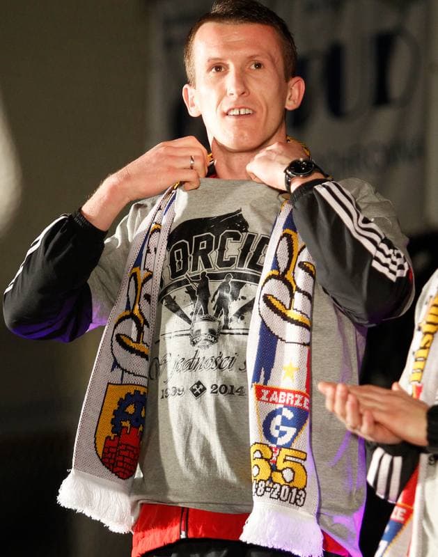 Football. Gornik Zabrze. Team Presentation. 08.02.2014
