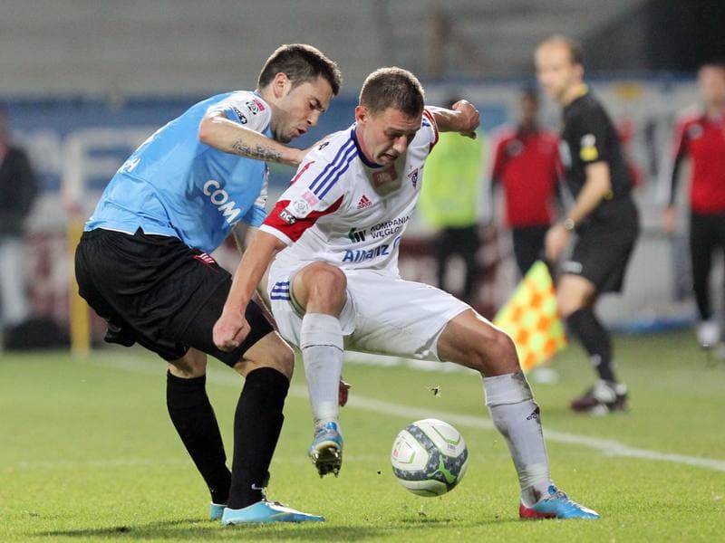 Football. T-Mobile Ekstraklasa. Gornik Zabrze - Cracovia Krakow. 21.07.2014