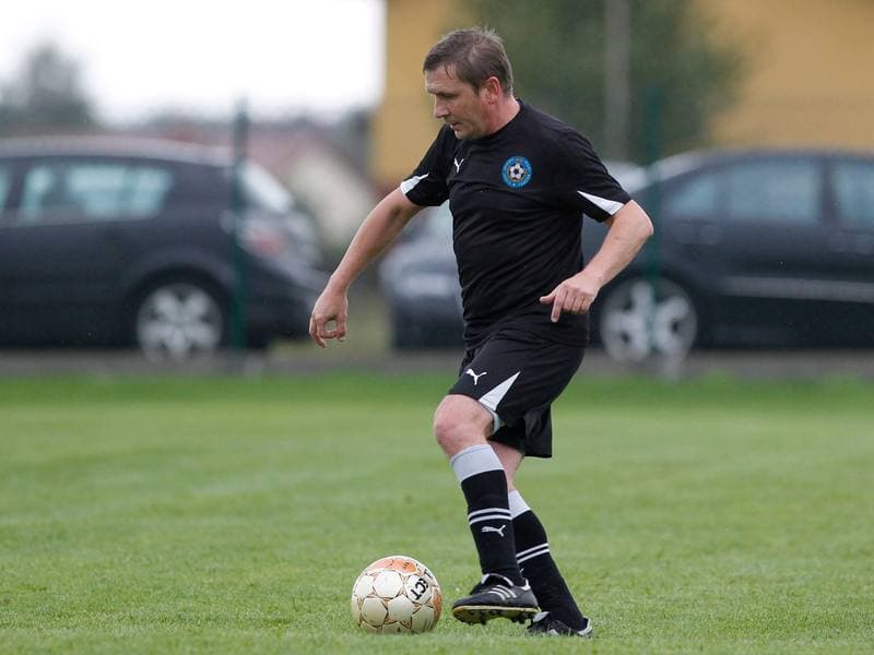 Football. Friendly Match. Strazak Mikolow - Reprezentacja Slaska Oldboyow. 09.09.2014