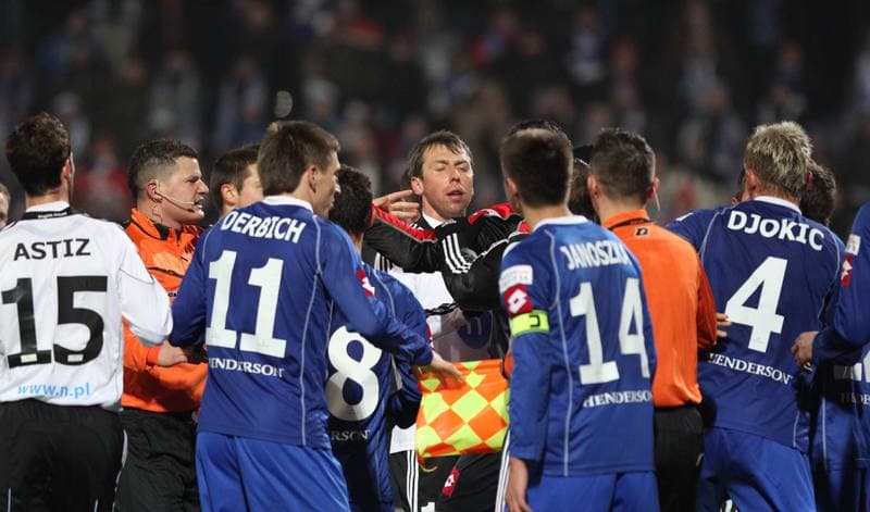 Football. Puchar Polski. Ruch Chorzow - Legia Warsaw. 01.03.2011
