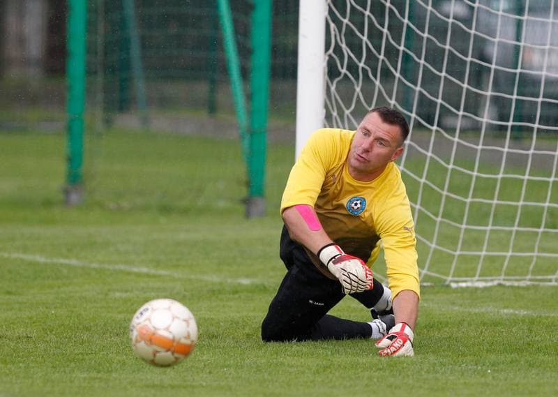 Football. Friendly Match. Strazak Mikolow - Reprezentacja Slaska Oldboyow. 09.09.2014