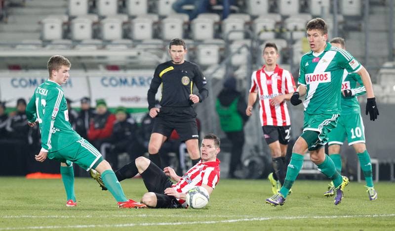 Football. T-Mobile Ekstraklasa. Cracovia Krakow - Lechia Gdansk. 04.12.2013