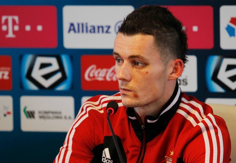 Football. Gornik Zabrze. Press Conference. 22.11.2013
