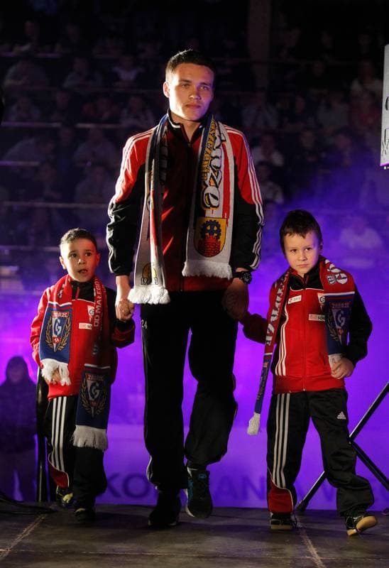 Football. Gornik Zabrze. Team Presentation. 08.02.2014