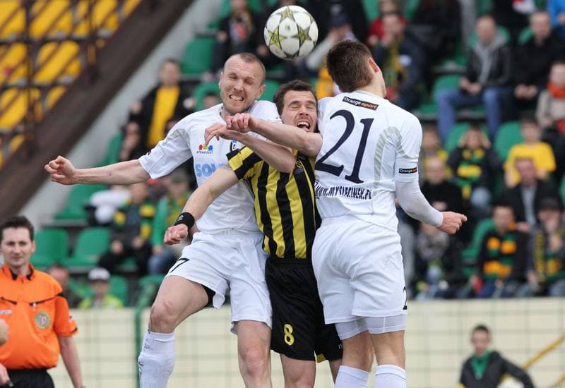 Football. I liga. GKS Katowice - Zawisza Bydgoszcz. 14.04.2013