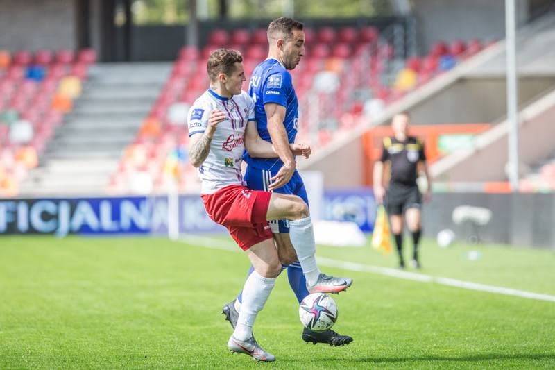 Football. PKO BP Ekstraklasa. Podbeskidzie Bielsko-Biala - Wisla Plock. 08.05.2021