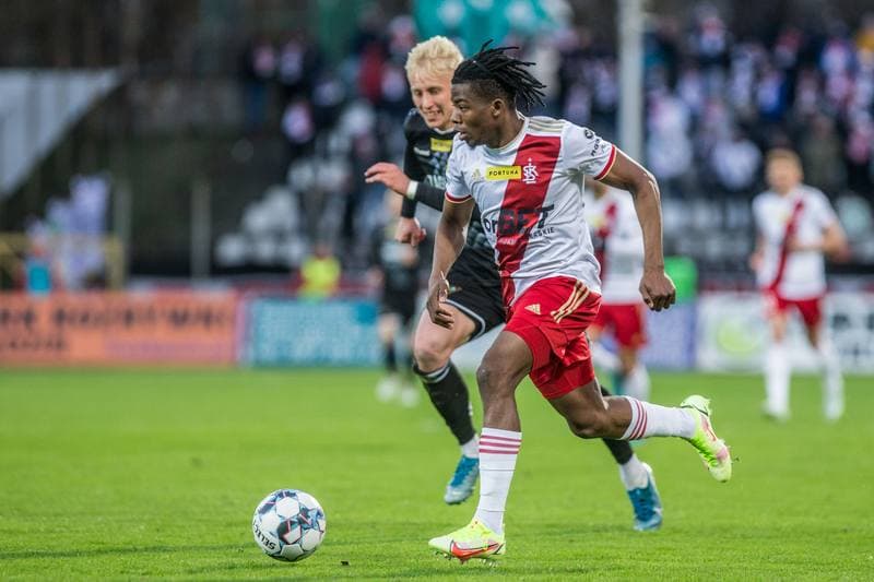 Football. Fortuna I Liga. Zaglebie Sosnowiec - LKS Lodz. 16.04.2022