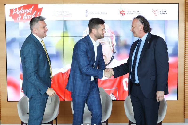 Ice Hockey. Polish Ice Hockey Federation. Press Conference. 24.08.2023