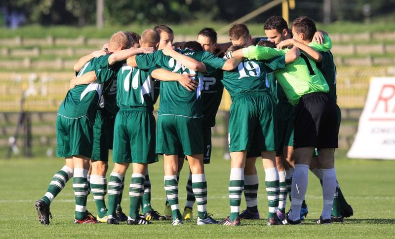Football. Bytom I liga. Ruch Radzionkow - GKS Katowice. 19.09.2010