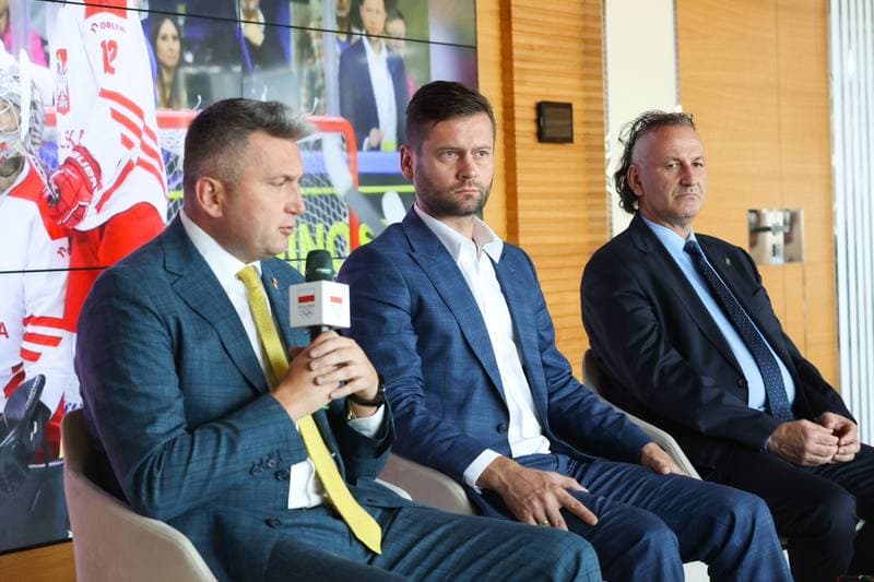 Ice Hockey. Polish Ice Hockey Federation. Press Conference. 24.08.2023
