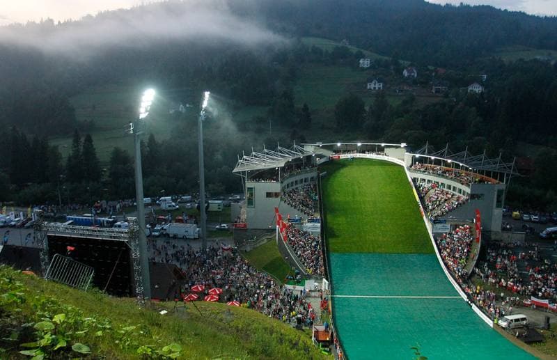 Ski Jumping. FIS Grand Prix. Dawid Kubacki - Piotr Zyla - Kamil Stoch - Maciej Kot. 25.07.2014