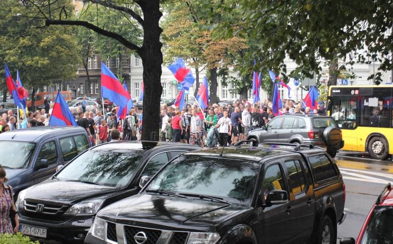 Football. Piast Gliwice. Protest. 14.07.2011