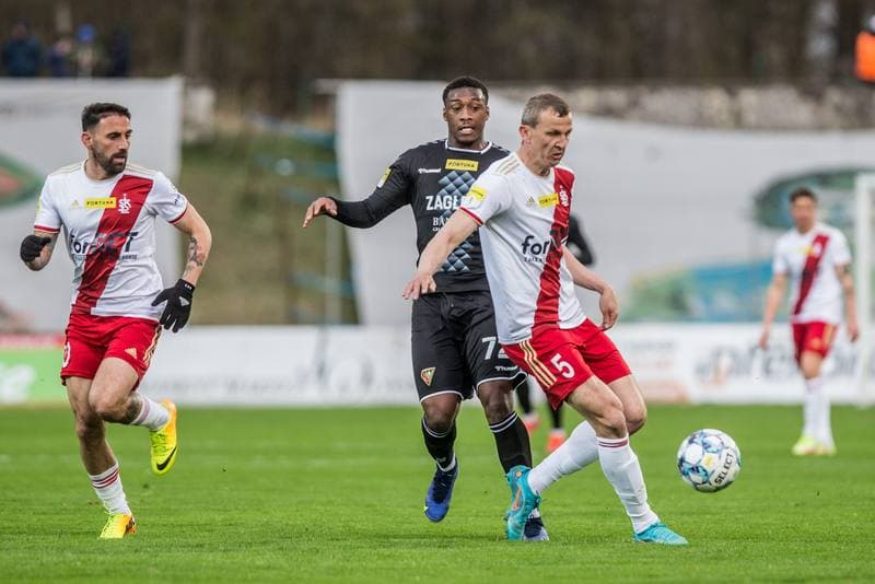 Football. Fortuna I Liga. Zaglebie Sosnowiec - LKS Lodz. 16.04.2022