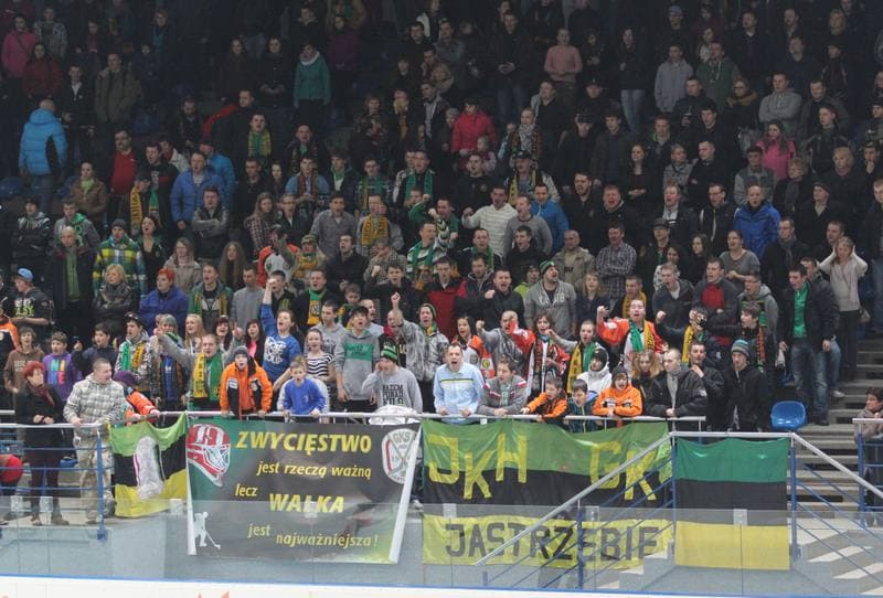 Ice Hockey. Polska Liga Hokejowa. JKH GKS Jastrzebie - GKS Tychy. 09.03.2013