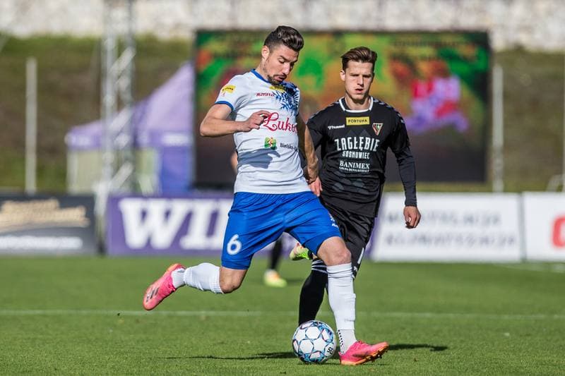 Football. Fortuna I Liga. Zaglebie Sosnowiec - Podbeskidzie Bielsko-Biala. 24.10.2021