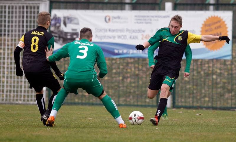 Football. III Liga Opolsko - Slaska. Grunwald Ruda Slaska - GKS Jastrzebie. 09.08.2014