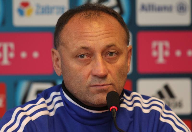 Football. Gornik Zabrze. Press Conference. 22.11.2013