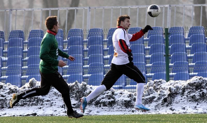Football. Sparing. Gornik Zabrze - Janina Libiaz. 28.01.2011