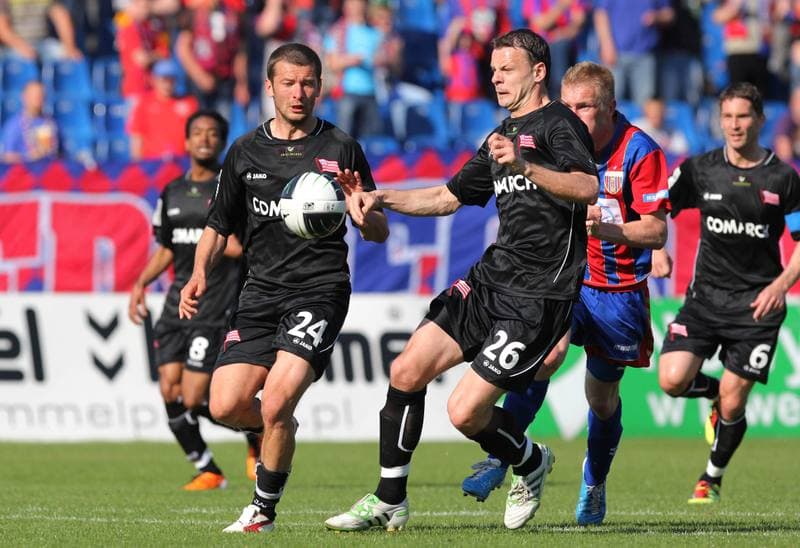 Football. Ekstraklasa. Polonia Bytom - Cracovia Krakow. 24.04.2010