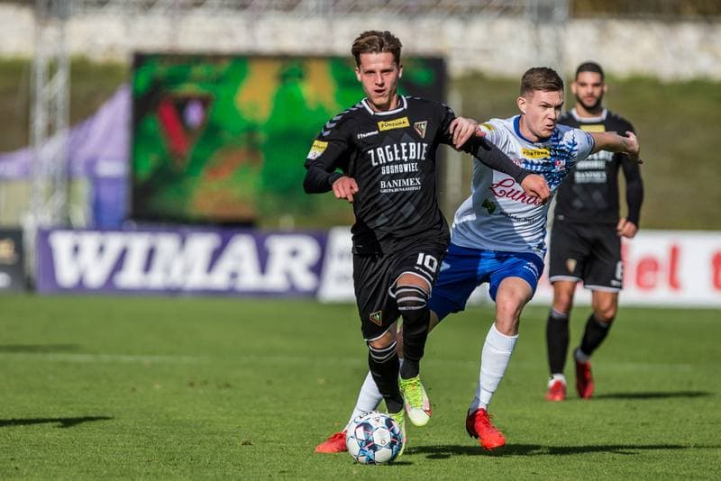 Football. Fortuna I Liga. Zaglebie Sosnowiec - Podbeskidzie Bielsko-Biala. 24.10.2021