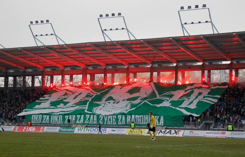 Football. II Liga. Radomiak Radom - Rakow Czestochowa. 05.03.2016