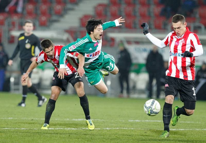 Football. PKO BP Ekstraklasa. Cracovia Krakow - Lechia Gdansk. 23.11.2015