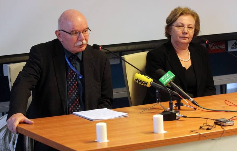 Football. Gornik Zabrze. Press Conference. 26.11.2013