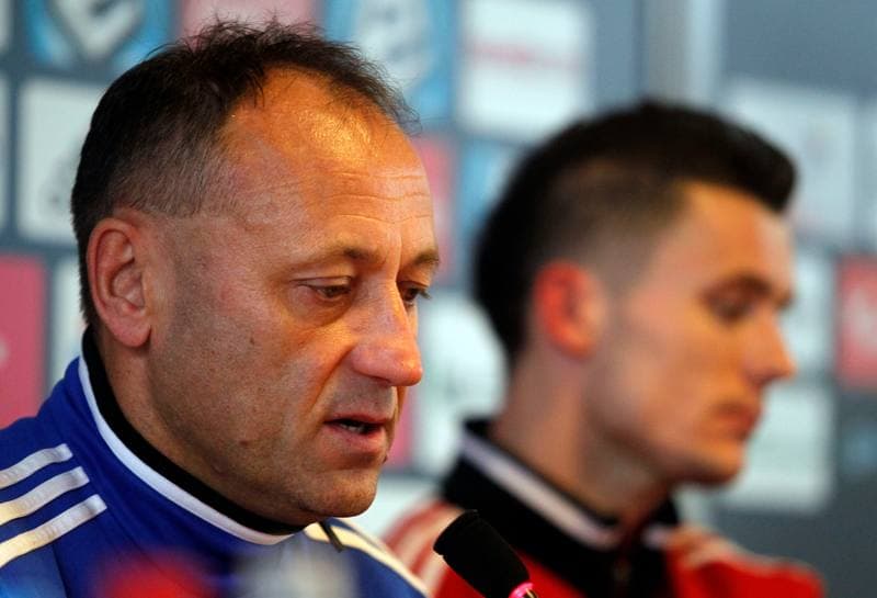 Football. Gornik Zabrze. Press Conference. 22.11.2013