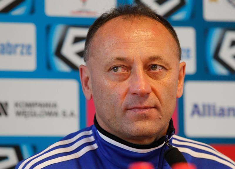 Football. Gornik Zabrze. Press Conference. 22.11.2013