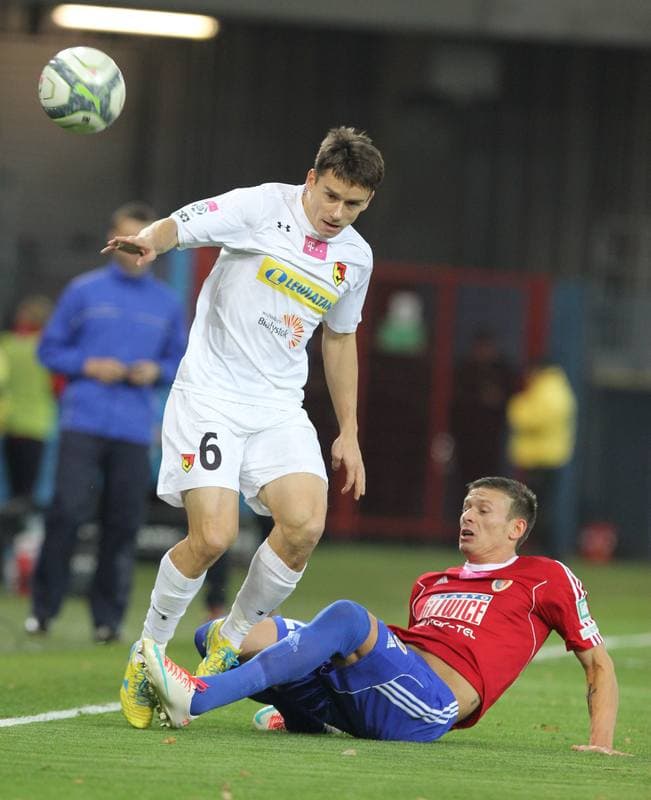 Football. T-Mobile Ekstraklasa. Piast Gliwice - Jagiellonia Bialystok. 04.11.2013