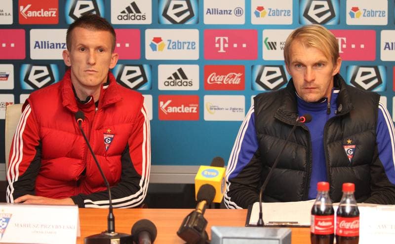 Football. Gornik Zabrze. Press Conference. 16.10.2013