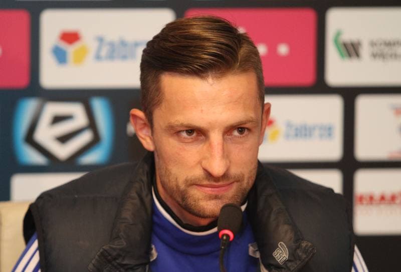 Football. Gornik Zabrze. Press Conference. 16.10.2013