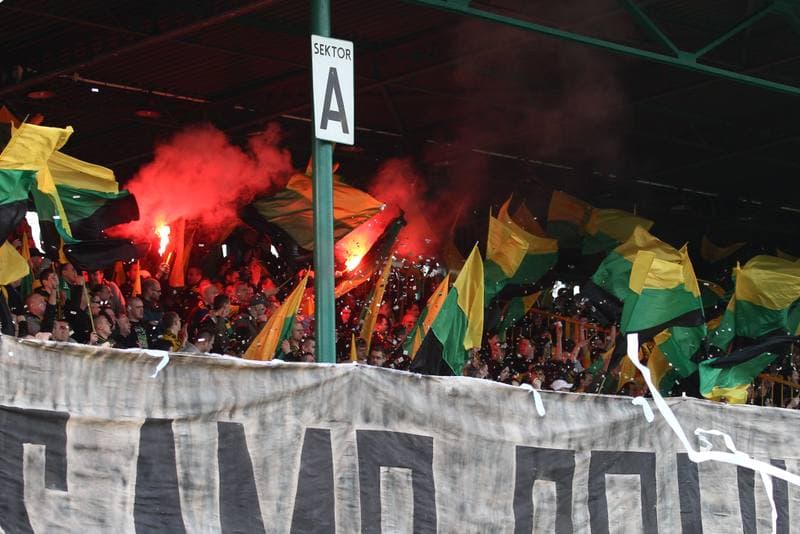 Football. I liga. GKS Katowice - Zawisza Bydgoszcz. 14.04.2013
