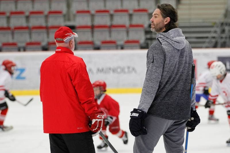 Ice Hockey. Ocelari Trinec. Training. 21.10.2018