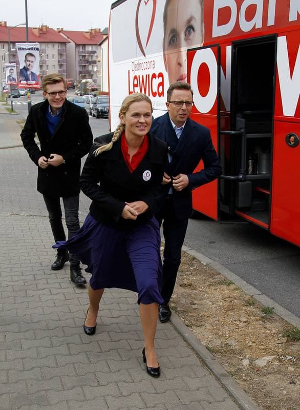 Barbara Nowacka. United Left. Press Conference. 07.10.2015
