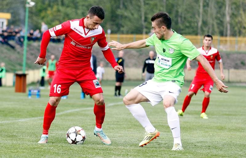 Football. I Liga. Rozwoj Katowice - Zaglebie Sosnowiec. 03.10.2015
