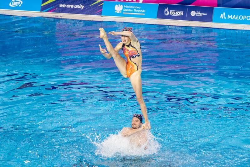 Artistic Swimming. European Games. Team Acrobatic Routine. 24.06.2023